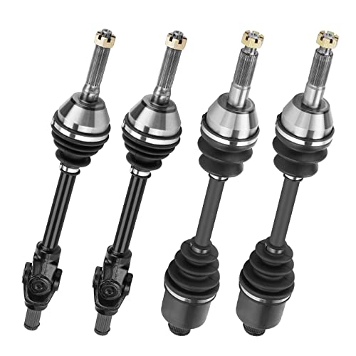Image of Front and Rear ATV CV Axle Drive shaft Assembly Set for Polaris Sportsman 400 500 2004, for Sportsman 600 Twin 700 Twin 2003 2004, Replace for 1380240 1380197 1380199 1380218 - Full Set 4 Axles