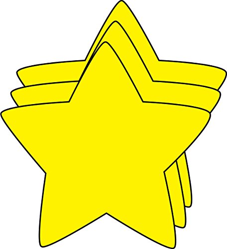Star Small Single Color Creative Cut-Outs, 3