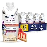 30g PROTEIN & 1g SUGAR: Each Ensure Max Protein shake has 30g protein to support muscle health and manage hunger 25 VITAMINS & MINERALS: Formulated with nutrients to support immune, bone, and brain health, as well as energy metabolism SUPPORTS DIGEST...