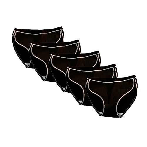 Culottes invisibles anti-irritation en coton extensible lot de 5 sous-vêtements respirants XL