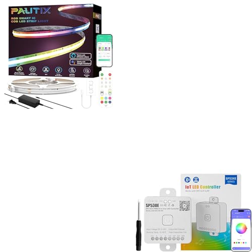 Tira LED PAUTIX RGB Smart IC COB 7.5m con Controlador miniatura 1