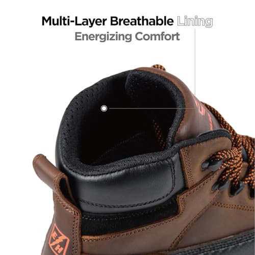 Image of SUREWAY 6in Waterproof Work Boots for Men, Leather, Soft /Composite Toe