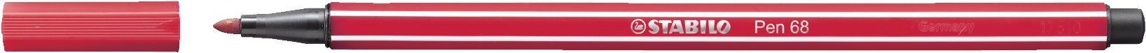 Stabilo Pen 68, 1 Piece of Felt tip, Middle tip Red Rojo Oscuro
