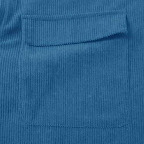 Boys Hooded Sweatshirt Corduroy Long Sleeve Half Zip Pullover Shirts Teen Loose Fit 𝗣reppy Tops with Pockets4