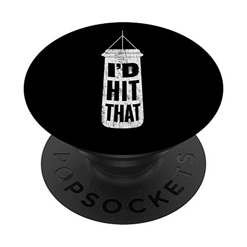 Boxer Pun / Puntastic Kickboxer Gift: I'd Hit That Boxing PopSockets Agarre y Soporte para Teléfonos y Tabletas