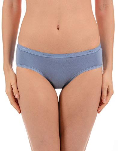 Image of Amante Solid Cotton Low Rise Hipster Panty Pack(Pack of 3)