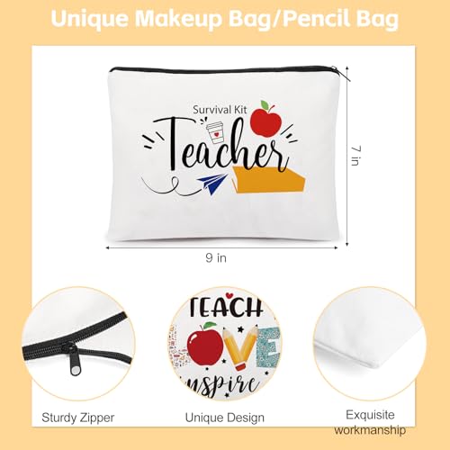 UAREHIBY 32 PCS Teacher Appreciation Gifts In Bulk, Teacher Gift with Makeup Bag for Women, Thank You Gifts for New Teachers,Christmas Gifts,Valentine Gifts2