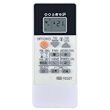 CLVIZCXOM RU18A Control remoto para aire acondicionado adecuado para Mitsubishi MSZ-DM25VA MSZ-HJ35VA MSZ-HJ25VA MSZ-DM25VA-ER1 MSZ-DM35VA-ER1 Mando a distancia de repuesto para aire acondicionado