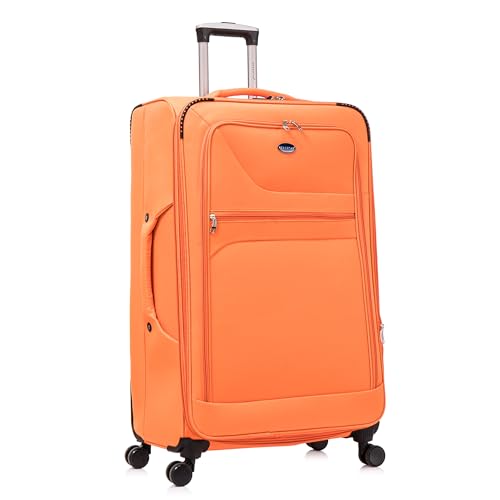 Aerostar Extra Large 32” Lightweight Softshell Expandable Suitcase, Integrated Combination Lock, 4...