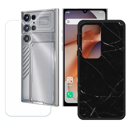 BMPNLSZ �K�p Oukitel C61 GT�p+HD�����K���X�ɓK�����ėpTPU�P�[�X�A�V���J�Q���P�[�X�o���p�[�ی�o�b�N�P�[�X-Oukitel C61 GT�p�ɓK����9�d�x�X�N���C�u�h�~�X�N���[���v���e�N�^(6,88") - LH32