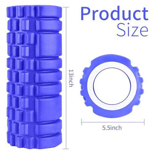 2-Foam-Roller-High-Density-Exercise-Roller-for-Deep-Tissue-Muscle-Massage-Muscle-and-Back-Roller-for-Fitness-Physical-Therapy-Yoga-and-Pilates-Gym-Equipment-Pink-C-Navy-Blue