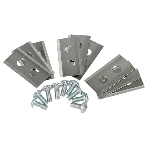 vhbw 9x Messer Klingen kompatibel mit Worx Landroid L1500i, M500 B, M1000, M1000i, M800, S500i, M WG794E, WA0176, WA0190 Mähroboter uvm. Stahl, 0.75mm