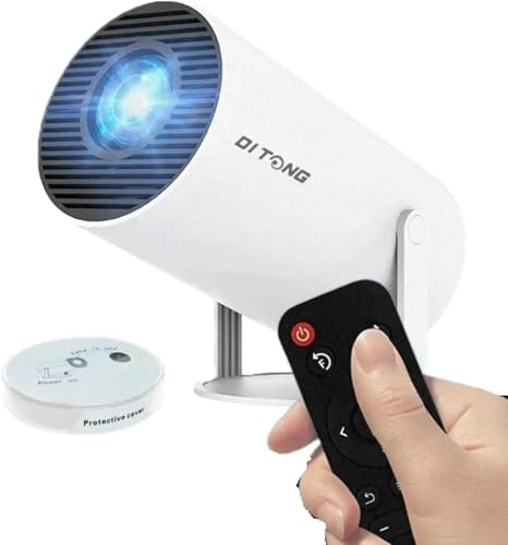 Proyector portátil Plus HD 4K Android 11 Wifi6 LED Video Home Theater Cinema Phone Mini Proyector Película (Proyector Plus Blanco)