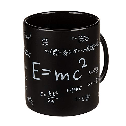 MonsterCadeaux Tasse Noire avec Formules Mathématiques, Jumbo Mug à Café pour Geek, Idée Cadeau pour Profs et Étudiants, 850 ML