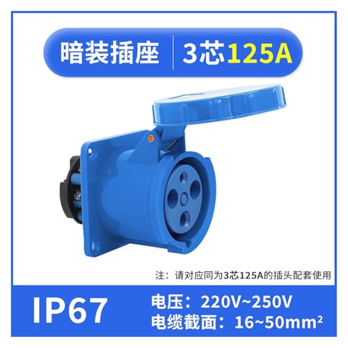 Conector Industrial URWLPBDU 63A IP67 3-5 pines miniatura 2