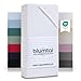 Produktbild Blumtal® Basics Spannbettlaken 180x200cm Jersey - Spannbettlaken 180x200cm Baumwolle 100% - Oeko-TEX zertifiziertes Spannbetttuch 180x200cm - Matratzenbezug 180x200cm - Bettbezug - Leintuch - Weiß