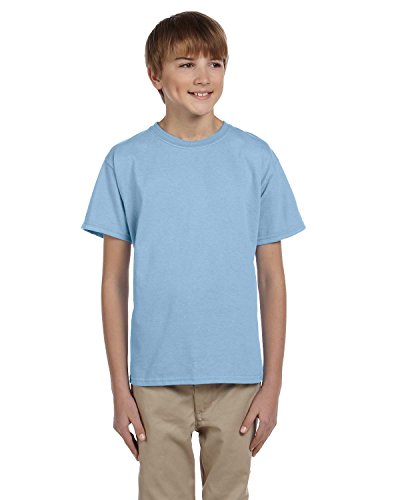 By Gildan Youth Ultra Cotton 6 Oz T-Shirt - Light Blue - L - (Style # G200B - Original Label)