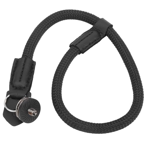 Bindpo Handband, Nylon-Anti-Lost-Lanyard-Gürtelseil mit 1/4 Adapterschraube für Mobile 2 3 4 Stabilisator für Kamera(Schwarz)