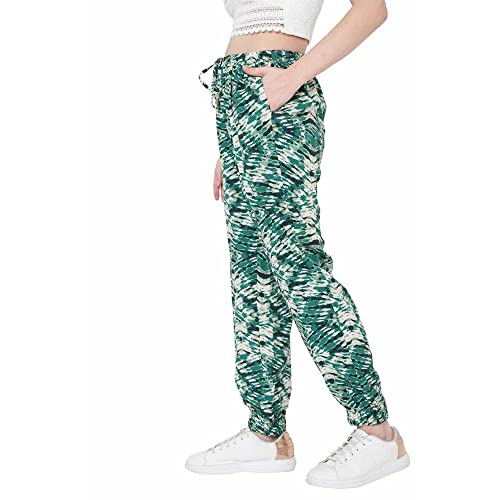 Image of VERO MODA Printed Viscose Regular Womens Casual Wear Pants (S22VM10272601-P)