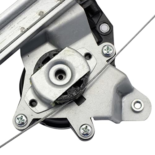 Image of TRQ Rear Right Power Window Regulator & Motor Assembly Passenger Side Compatible with 2003-2007 Cadillac CTS GM1551120