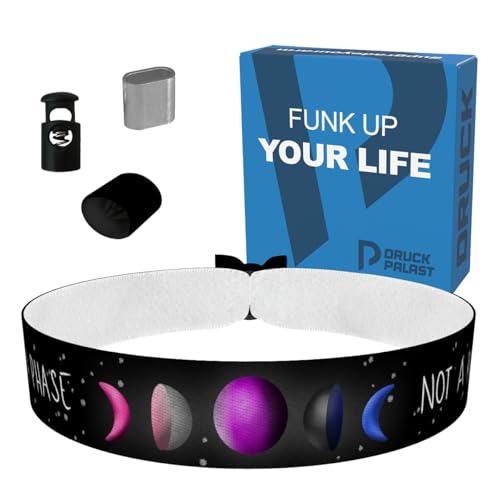 Genderfluid - Its not a phase Stoffarmband - Wasserfestes Satin Armband - Handgefertigtes LGBTQ Modeaccessoire - Statement Armband für Vielfalt und Akzeptanz - Unisex Armband