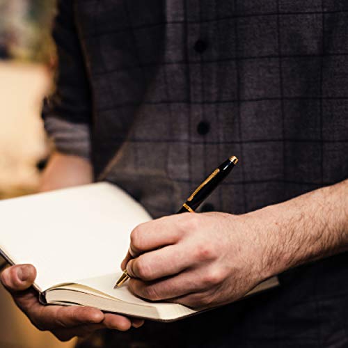 Image of Cross Century II Black Micro-Knurl Refillable Ballpoint Pen - Medium Point, Black Ink, Presented in a Luxury Gift Box