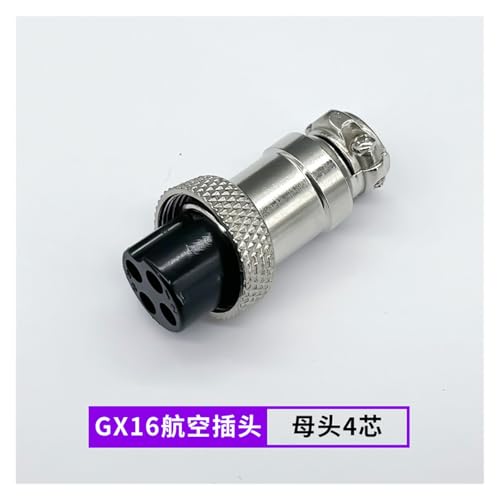 Conector Femenino Resistente a Alta Temperatura GX16-4core M16 miniatura 2