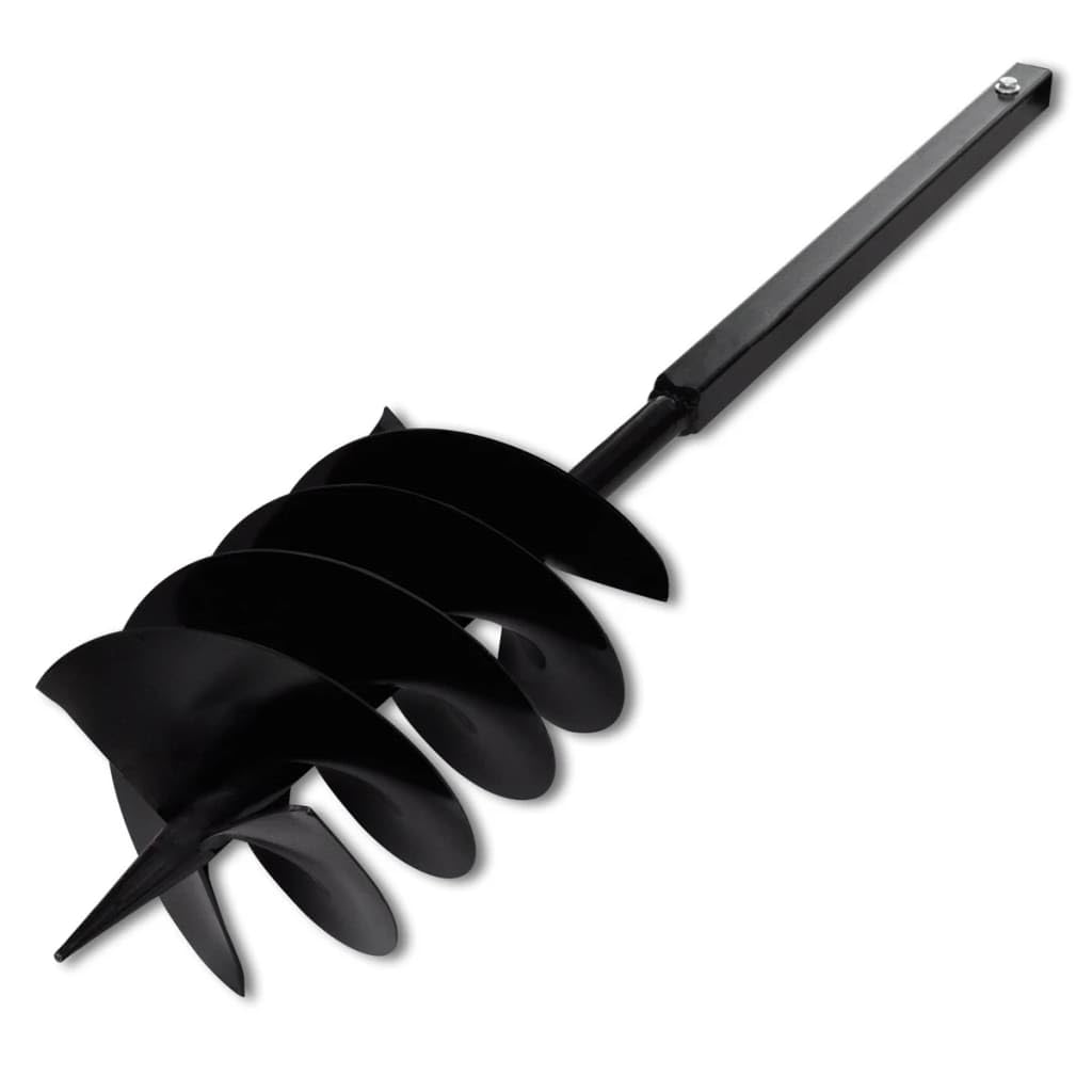 vidaXL Taladro de Tierra de Espiral para Plantar Triple con Mango Acero 200 mm