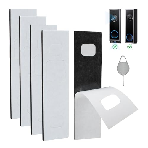 La mejor comparación de Sistemas de adhesivos de montaje - 5 favoritos. 48 Paquete de 5 cintas adhesivas de montaje para timbre compatible con Eufy Security Video Doorbell E340, montaje sin taladro, 1 paquete de pines para timbre, kits de timbre de puerta...