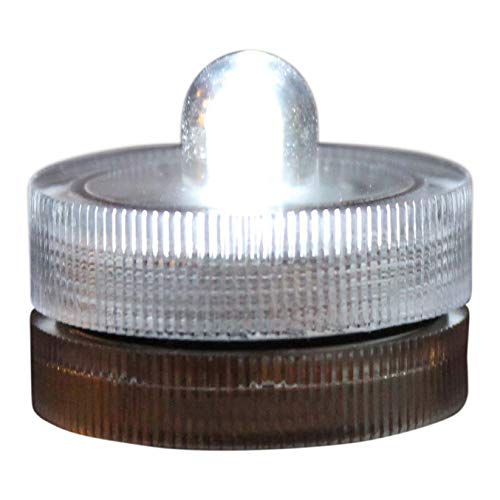 PK Green 5 Underwater LED Light White Submersible Pond Pool Bath Candles for Water Features