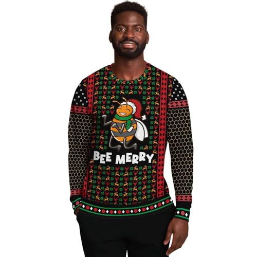Bee Merry Honeycomb Sweatshirt, alternative view 1