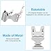 PATIKIL 10Pcs Metal Sign Clips, Rotatable Sign Holder Stand Clips Label Display Rack Merchandise Price Tag Clamps for Supermarket Retail Display, Silver Tone