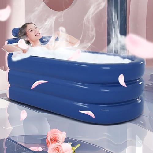 Bañera inflable con soporte lumbar para aliviar el estrés en casa 5