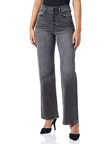 True Religion Damen Bootcut Visible Jeans, Schwarz, 29W EU