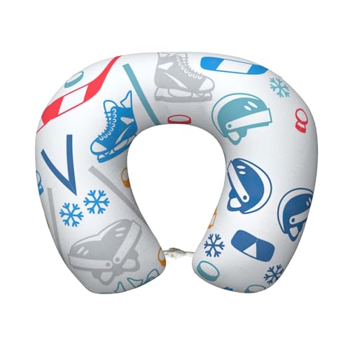 Almohada viscoelástica de viaje tamaño único U miniatura 1