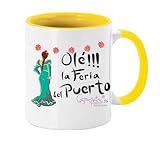 CARAJOTE Taza serie Feria Olé La Feria del Puerto (AMARILLA)