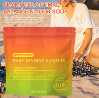 1 pezzo - Non OGM - Abbronzatura unisex - Migliora le attività quotidiane | Idratante per la pelle, senza zucchero, senza coloranti artificiali, senza glutine, senza soia, formula detergente al collage
