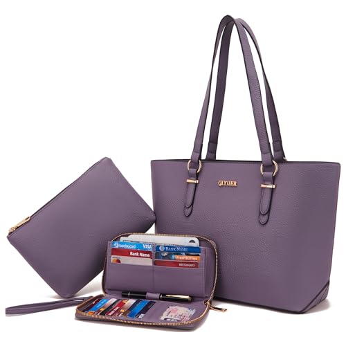 Image of Purses And Wallets Set For Women Work Tote Satchel Handbags Shoulder Bag Top Handle Totes Purse With Matching Wallet