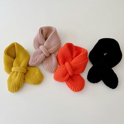 Stylish Children Wool Scarf Soft & Comfortable Kids Scarf Solid Color Scarf Knitted Scarf For Autumn & Winter3