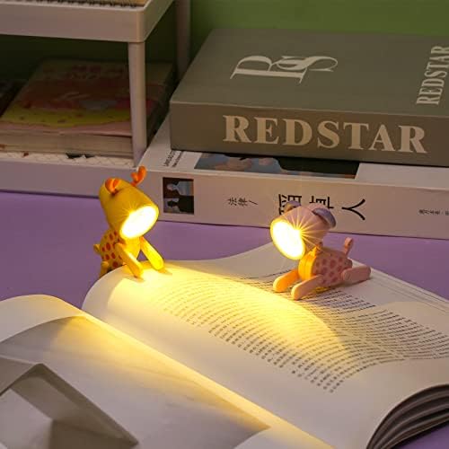 Blanketswarm 6 Pcs Dog Night Light,LED Cute Night Light Small Phone Holder Animal Night Light Cartoon for Children Student Room Desk Nursery (Multicolor(Poppy))