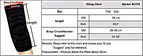 Adults Elbow Support Brace Breathable Arm Brace Pad Guard Gel Padded Compression Elbow Arm Sleeve Guard Protector Arm Warmer - For Sports Roller-Skating, Riding, Basketball 1 Pc #TOP3