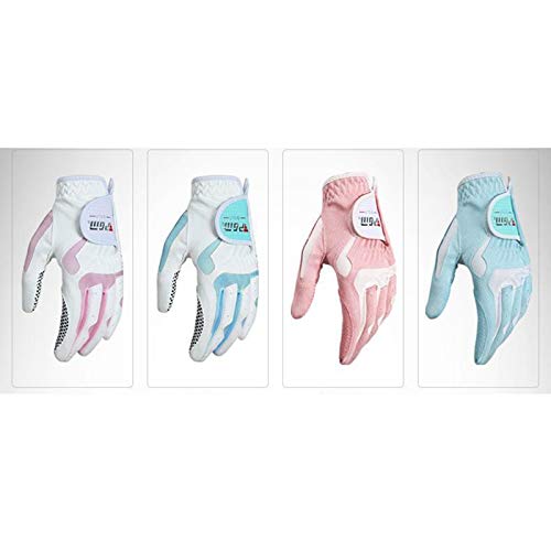 Tongina 1 par de luvas femininas de golfe para desempenho de mão esquerda e direita para treino de g