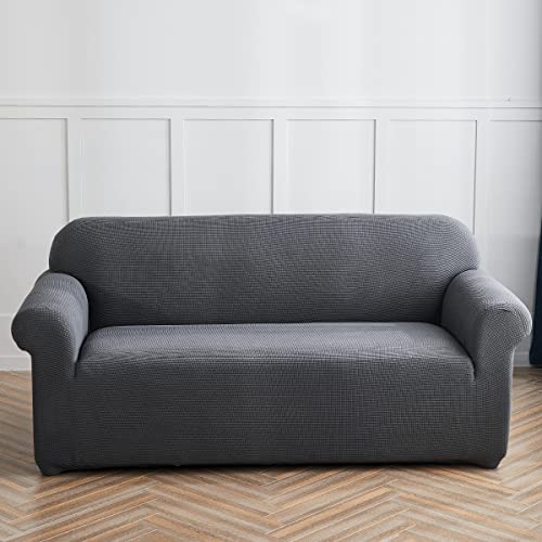 AYouge Sofabezug,Sofabezug Ecksofa-Sofabezug Stretch Sofabezug mit festem Schaumstoffstab für 1/2/3/4 Sitzer（L-förmiges Ecksofa erfordert Zwei）