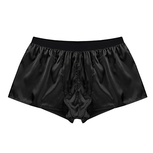 Men's Satin Boxer Shorts Low Rise Silky Birefs Short Pants Underwear Swim Trunk Beach Swimwear3