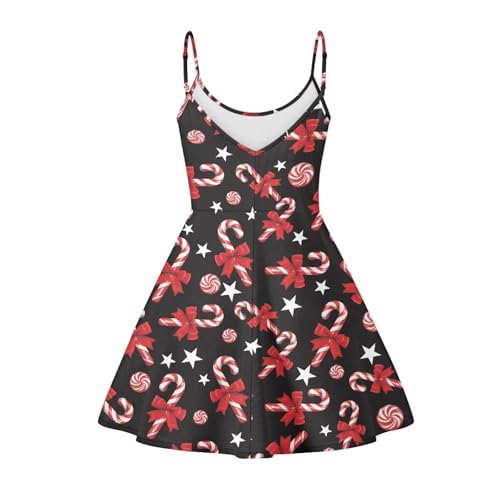 Womens Summer Casual Swing Tank Dresses, Beachwear Sleeveless Dresses for Girls3