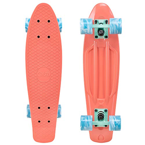 Cal 7 Ruedas para monopatín Mini Cruiser de 22.5 pulgadas (Melrose)