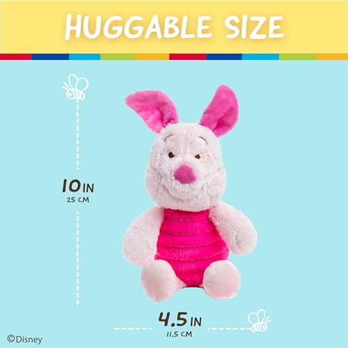 Image of KIDS PREFERRED Baby Winnie The Pooh and Friends Stuffed Animal with Jingle and Crinkle, Piglet 14 inch 9 inch (Pack of 1)