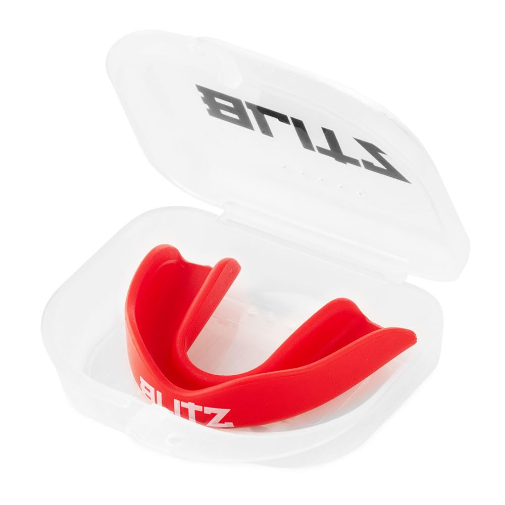 Blitz Single Layer Mouth Guard - Red - Junior
