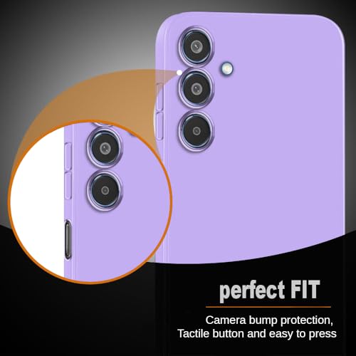 Image of Back Cover for Samsung Galaxy M35 5G | Full Camera Protection | Premium Liquid Silicon Case | Flexible Bumper Case for Samsung Galaxy M35 5G (Purple)