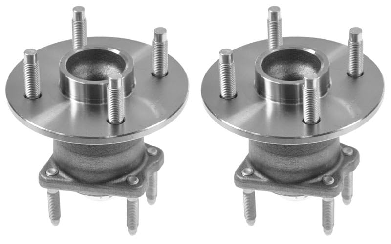 Image of TRQ 2 Piece Rear Wheel Bearing & Hub Assembly Set Compatible with 2005-2010 Chevrolet Cobalt 2007-2009 Pontiac G5 2003-2007 Saturn Ion